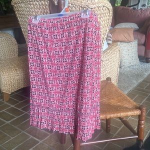 Red and Black Patterned skirt